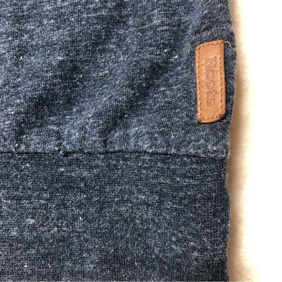 Roots Navy Heather Long Sleeve Pull Over Size XXL - Picture 7 of 11